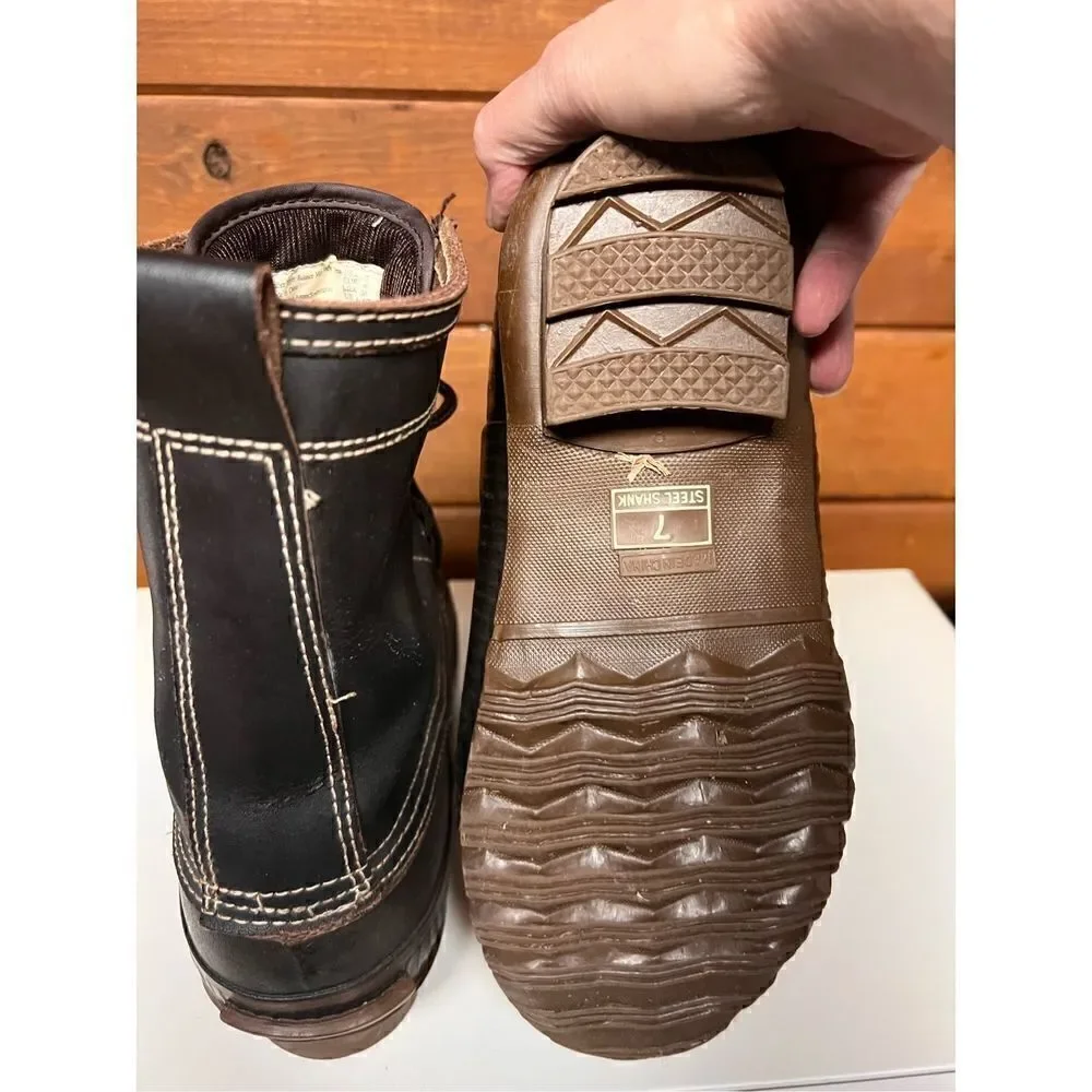 Rugged Outback Thinsulate Duck Boots Sz 7 black